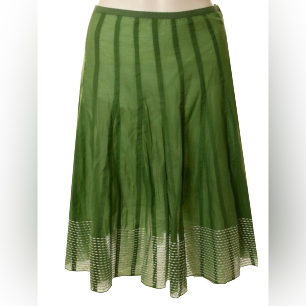 Anthropologie Green Skirt